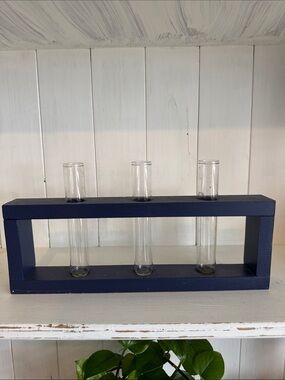 Handmade Wooden and Glass Propagation Station